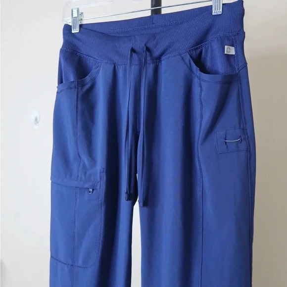 Cherokee Infinity Rib Knit Drawstring Waist Scrub Pant - Picture 6 of 12